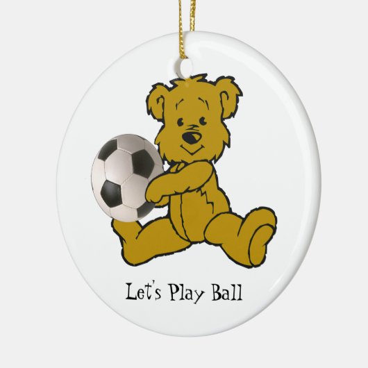 SOCCER BEER-ORNAMENT KERAMISCH ORNAMENT (Links)