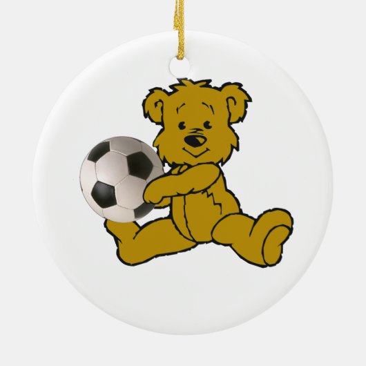 SOCCER BEER-ORNAMENT KERAMISCH ORNAMENT (Achterkant)