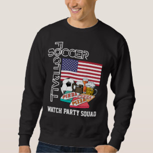 SOCCER BEER Pizza USA Trui