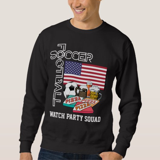 SOCCER BEER Pizza USA Trui (Voorkant)