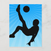 Soccer Bicycle Kick Briefkaart (Voorkant)