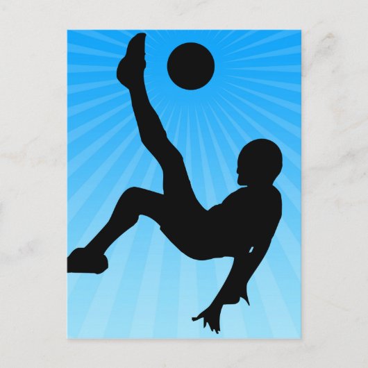 Soccer Bicycle Kick Briefkaart (Voorkant)
