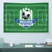 Soccer Birthday banner backdrop  (Beurs)