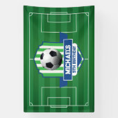 Soccer Birthday banner backdrop  (Verticaal)