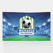 Soccer Birthday banner backdrop  (Horizontaal)