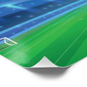 Soccer Birthday banner backdrop  Perfect Poster (Hoek)