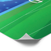 Soccer Birthday banner backdrop  Poster (Hoek)
