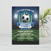 Soccer Birthday Invitation Kaart (Staand voorkant)