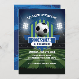 Soccer Birthday Invitation Kaart