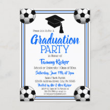 Soccer Blue & Black Graduparty