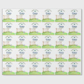 Soccer “Born Two Ball” Second Birthday Cadeaupapier (Vlak)