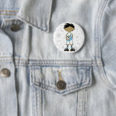 Soccer Boy Badge Ronde Button 5,7 Cm (In situ)