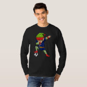 Soccer Boy Dabbing Elf Squad Christmas Australia F T-shirt (Voorkant volledig)