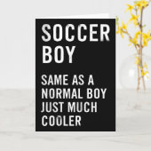 Soccer Boy Definition Funny  Kaart (Gele Bloem)