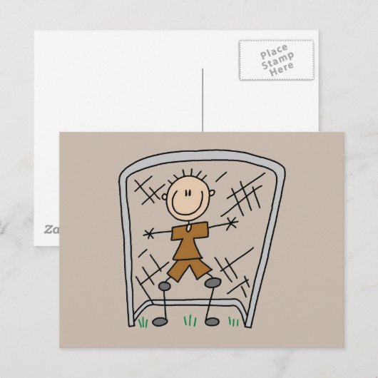 Soccer Boy Goalie Tshirts en Gifts Briefkaart (Voorkant / Achterkant)