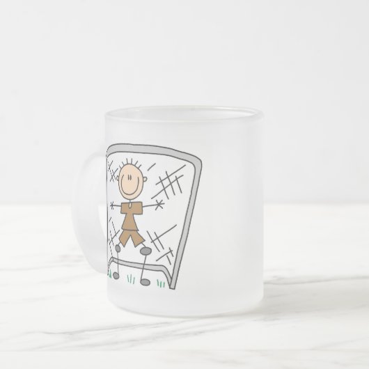 Soccer Boy Goalie Tshirts en Gifts Matglas Koffiemok (Voorkant links)