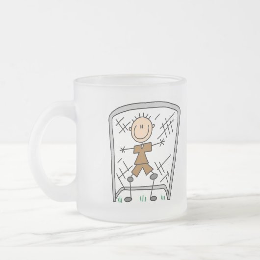 Soccer Boy Goalie Tshirts en Gifts Matglas Koffiemok (Links)