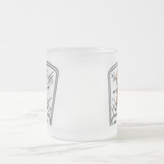 Soccer Boy Goalie Tshirts en Gifts Matglas Koffiemok (Center)