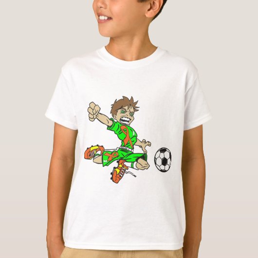 SOCCER BOY M.S. BEWUSTMAKING RIBBON T-SHIRT (Voorkant)