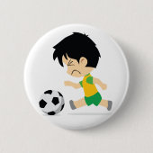 Soccer Boy Ronde Button 5,7 Cm (Voorkant)