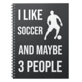 Soccer Boys Cadeaus voor hem Speler voor kinderen  Notitieboek (Voorkant)