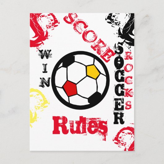 SOCCER BRIEFKAART (Voorkant)