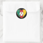 Soccer "CAMEROON" FOOTBALL Team, Fútbol de Camerún Ronde Sticker (Tas)