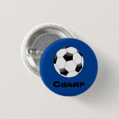Soccer Champ Badge Ronde Button 3,2 Cm (Voorkant /achterkant)