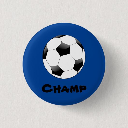 Soccer Champ Badge Ronde Button 3,2 Cm (Voorkant)
