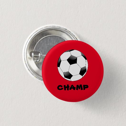 Soccer Champ Badge Ronde Button 3,2 Cm (Voorkant /achterkant)