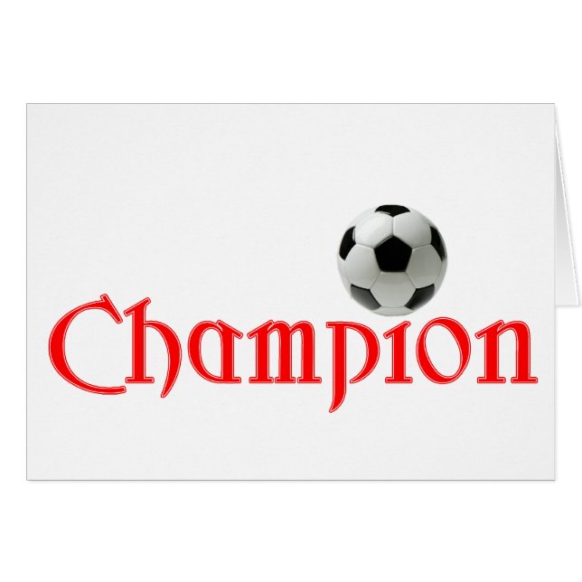 Soccer CHAMPION (Voorkant Horizontaal)