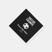 Soccer Champs Ball Personalized Party Napkins Servet (Hoek)