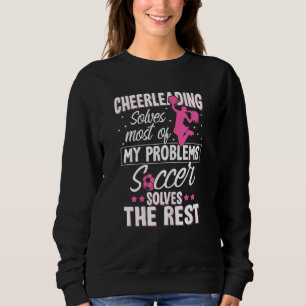 Soccer Cheer Graphic Women Girls Cheerleader 2 Trui