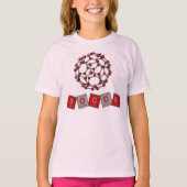 Soccer Chemical Elements met Buckyball! T-shirt (Voorkant)