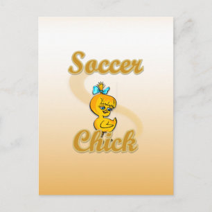 Soccer Chick Briefkaart