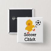 Soccer Chick Button (Voorkant /achterkant)