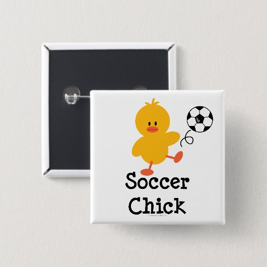 Soccer Chick Button (Voorkant /achterkant)