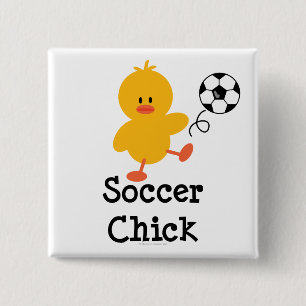 Soccer Chick Button