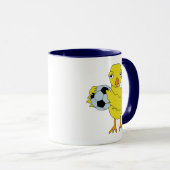 Soccer Chick Ceramic Mok (Voorkant rechts)