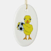 Soccer Chick Ceramic Ornament (Rechts)
