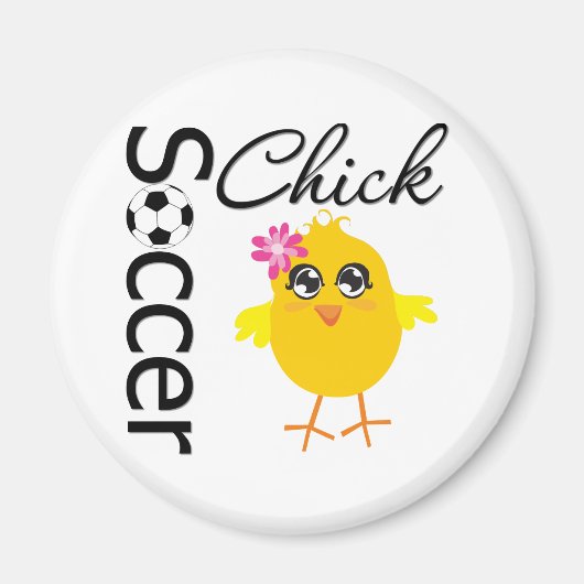 Soccer Chick Magneet (Voorkant)