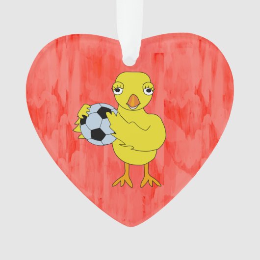 Soccer Chick Ornament (voorkant)