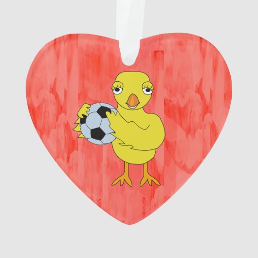 Soccer Chick Ornament (achterkant)