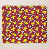 Soccer Chick Pattern Sherpa Deken (Voorkant (horizontaal))