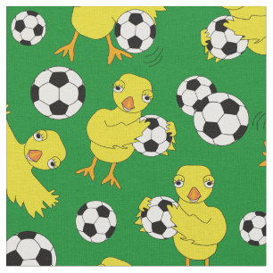 Soccer Chick Pattern Stof