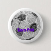 Soccer Chick Ronde Button 5,7 Cm (Voorkant)