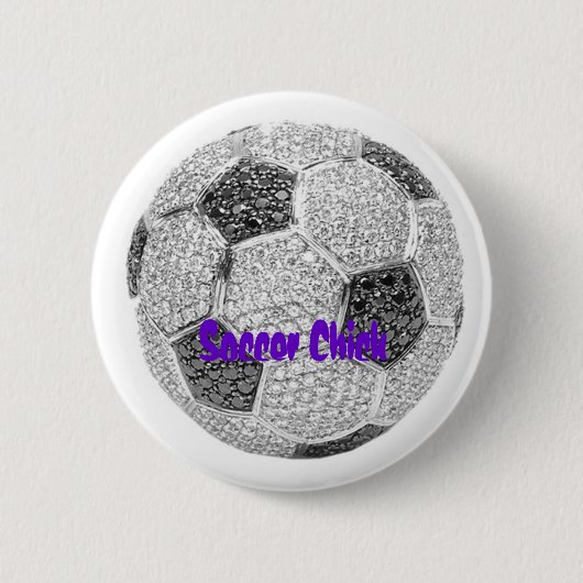 Soccer Chick Ronde Button 5,7 Cm (Voorkant)