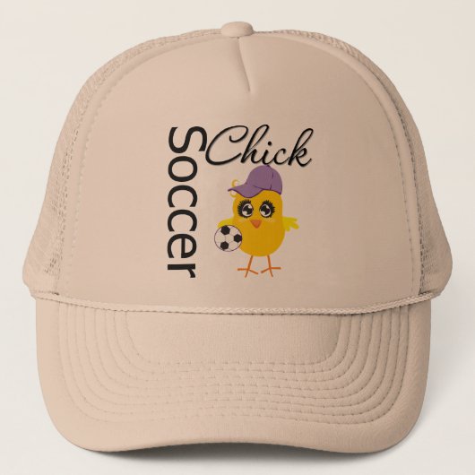 Soccer Chick v2 Trucker Pet (Voorkant)