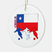 Soccer Chili Keramisch Ornament (Links)