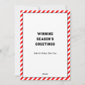 soccer Christmas foliday cards Feestdagenkaart (Achterkant)